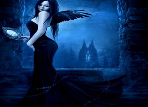 Dreamy Fantasy Black Angel Wallpaper High Definitions Wallpapers