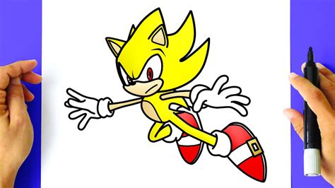 Como DESENHAR O SUPER SONIC Passo A Passo Como DIBUJAR A SUPER SONIC