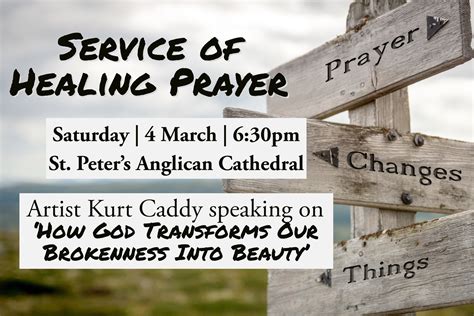 Service of Healing Prayer — St Peter's Anglican Cathedral