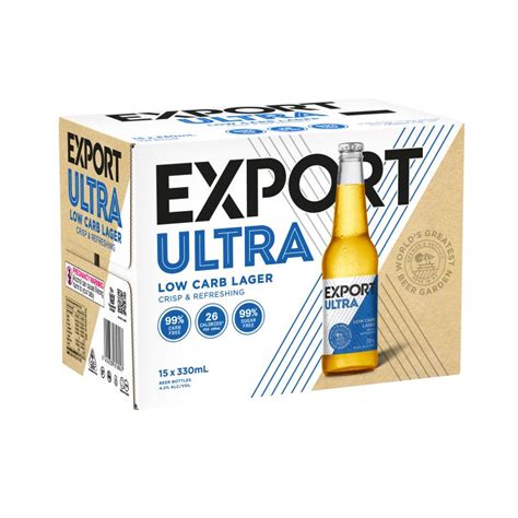 Export Ultra Low Carb Lager Bottles X Ml New Zealand Beer Super