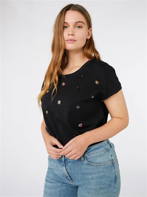 Футболка из хлопка Elena Miro цвет: черный – купить модную брендовую ...