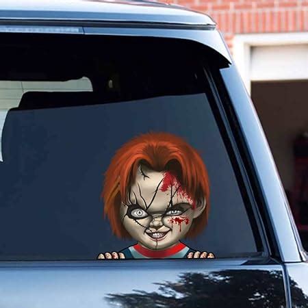 Amazon Funny Scary Peeking Car Decal Nouiroy Pcs Funny Horror