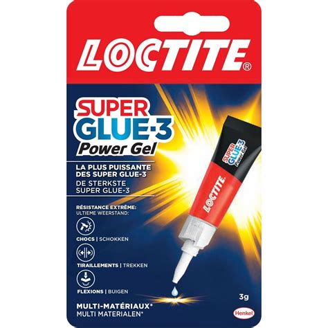 HEN Loctite Super Glue 3 Gel Powerflex Gold 3g Pas Cher Auchan Fr