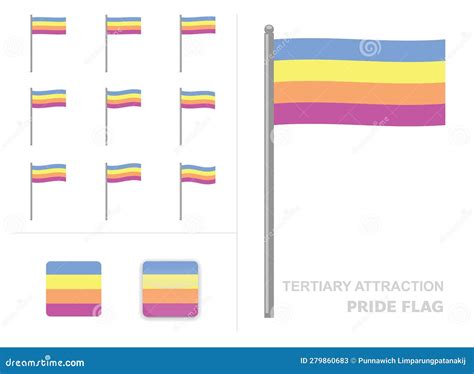 Aroace 3d Flag Embracing Aromantic And Asexual Spectrum Royalty Free