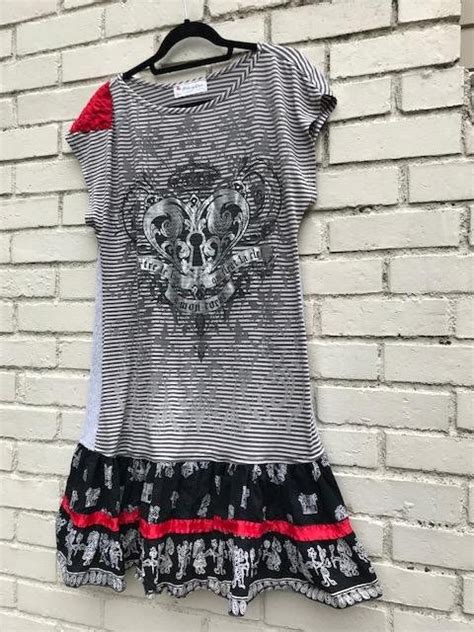 The Heart Tunic Upcycled Wearable Art Gothic Artsy Fun Goth Etsy