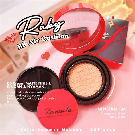 Jual Ruby Bb Air Cushion Cream Matte Finish Full Coverage Lameila G