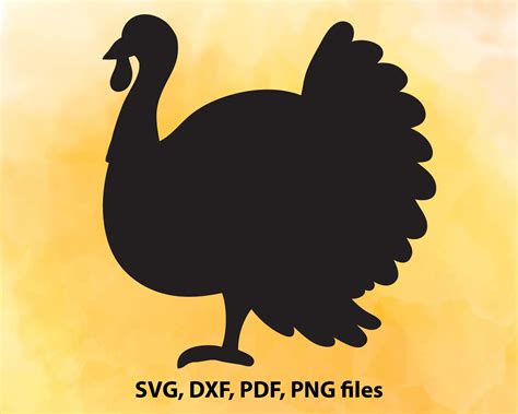 Turkey Svg Turkey Cut File Thanksgiving Turkey Turkey Etsy