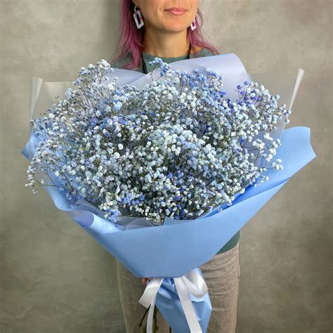 Купить Букет Гипсофила Blue L 💐 в СПБ недорого с бесплатной доставкой ...