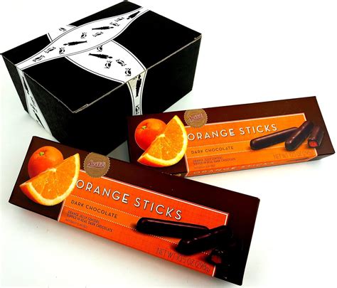 Sweets Dark Chocolate Orange Sticks 105 Oz Packages In