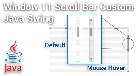 Windows 11 ScrollBar UI Custom Using Java Swing YouTube