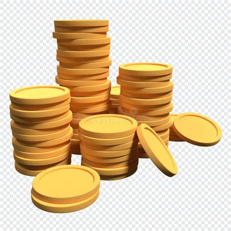 3d Gold Coins Business Investment Growth Calculate Finance Saving