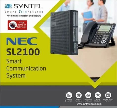 Black Nec Sl2100 Ip Pbx System 3 Trunk 08 Ext Packaging Type Cartoon 96 Maximum At Rs 16500