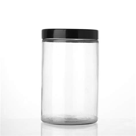 Round Ml Empty High Quality Clear Glass Spice Storage Jar With