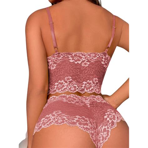 Kit Conjunto Renda Espera Marido Lingerie Cropped Sutiã Sem Bojo Short Calcinha Caleçon Shopee