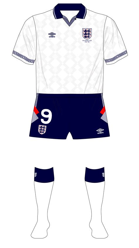 England 1990 Umbro Home Kit 01