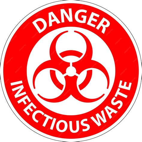 Premium Vector | Danger Label Infectious Waste Sign