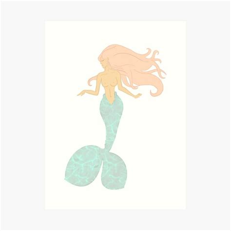 Nude Mermaid Art Prints Redbubble