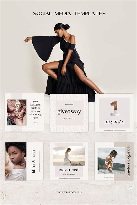 Fashion Social Media Instagram Canva Templates For Luxury Brands