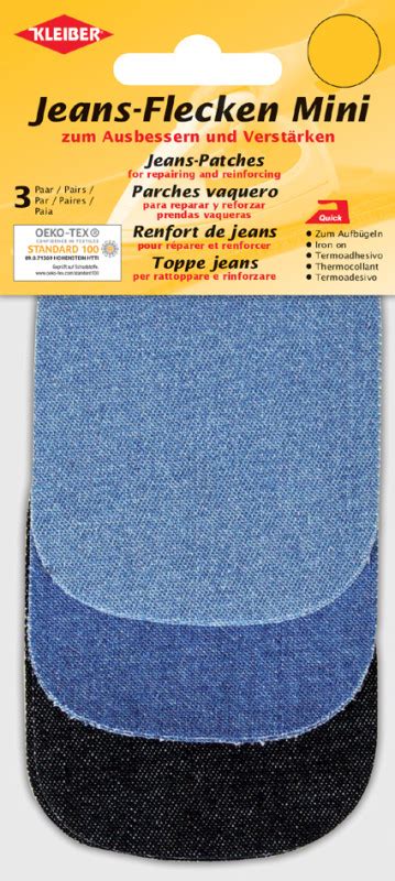 Kleiber Mini Patch Thermocollant Pour Jeans Set Assorti