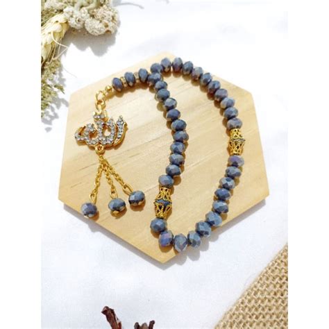 Jual Tasbih Kristal Butir Lafaz Bisa Custom Nama Shopee Indonesia