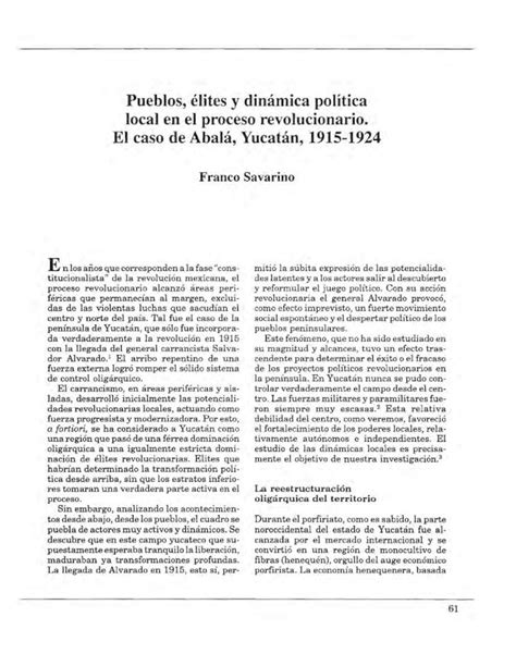 Pdf Pueblos élites Y Dinámica Política Local En El … Pueblos