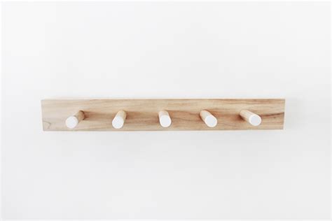 Unfinished Wood Peg Coat Rack Tradingbasis