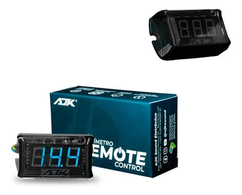 Voltímetro Digital Automotivo Azul 12v Ajk Remote Control MercadoLivre