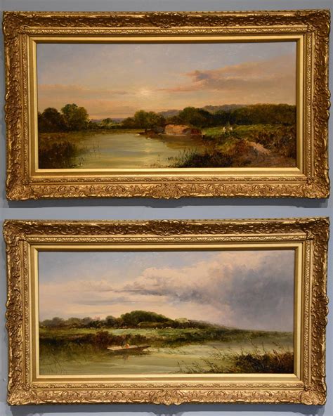 Edward Charles Williams Oil Painting Pair By Edward Charles Williams