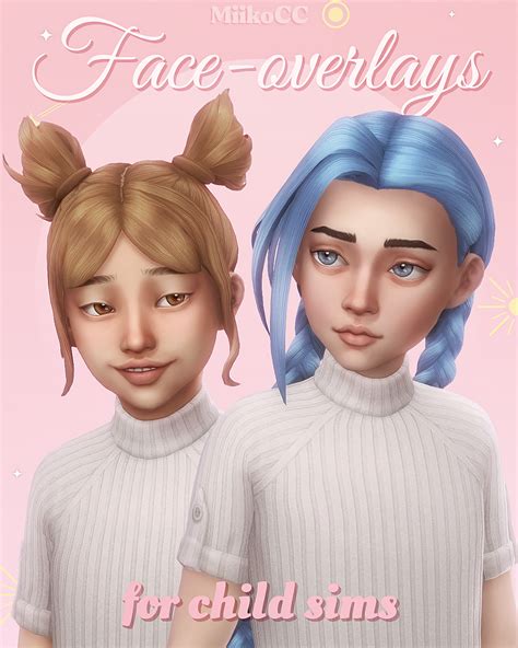 Face Overlays For Children And Toddlers The Sims 4 Create A Sim