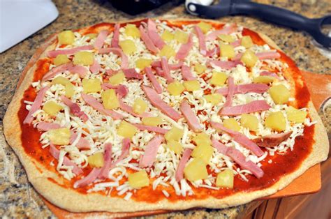 Time Spent Here Hawaiian Style Pizza With Whole Wheat Crust Recipe