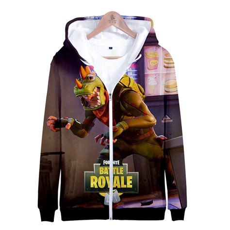 Fortnite Hoodies - Rex And Jungle Scout 3D Zip Up Hoodie - Anime Hoodie Shop