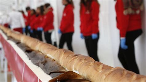 Guinness Declares The Longest Baguette At 400 Feet In Italy News