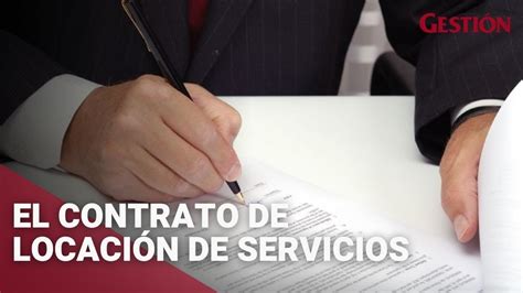 El Contrato De Locación De Servicios Youtube