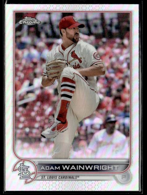 Topps Chrome Sonic Refractor Adam Wainwright C St Louis Cardinals