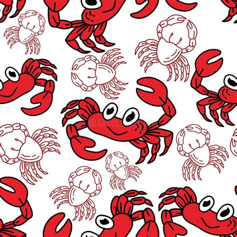 Crab Sea Design Graphic Template Vector Stock Vector Illustration Of