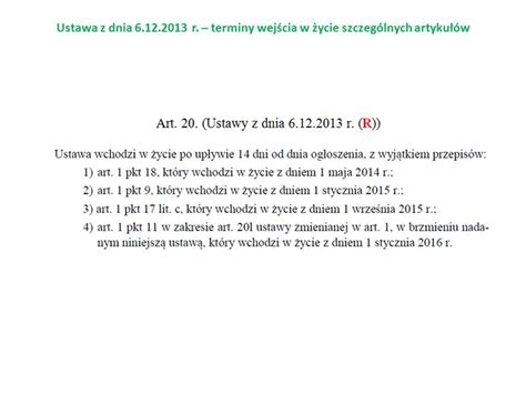 USTAWA z dnia 6 grudnia 2013 r o zmianie ustawy o systemie oświaty