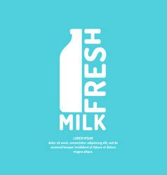 Daily Fresh Natural Milk Retro Poster Design Vector Image