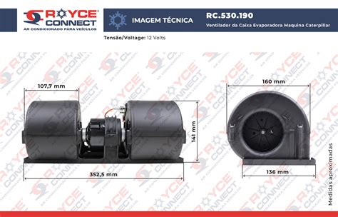 Ventilador Da Caixa Evaporadora Da M Quina Caterpillar K K K