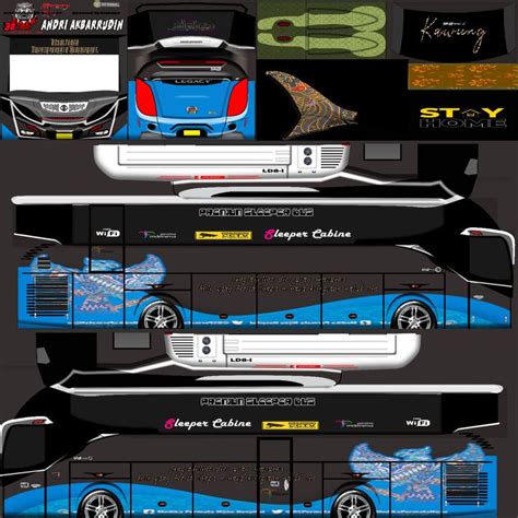 Livery Xhd Ori Sleeper Cabine Batik Garuda By Andri Akbarrudin Di