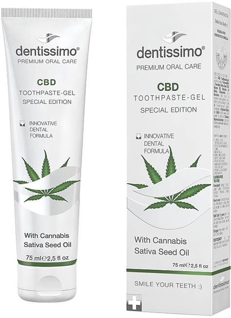 Dentissimo CBD Toothpaste Gel Special Edition With Cannabis Sativa Seed