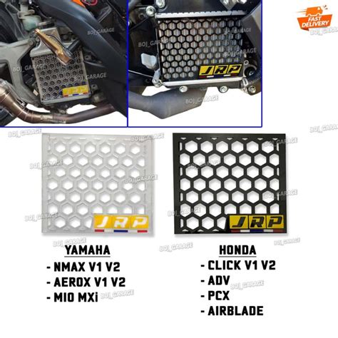 Jrp Radiator Cover Nmax V1 V2 Aerox V1 V2 Mio Mxi Hondaclick V1 V2 Adv Pcx Airblade Plug And