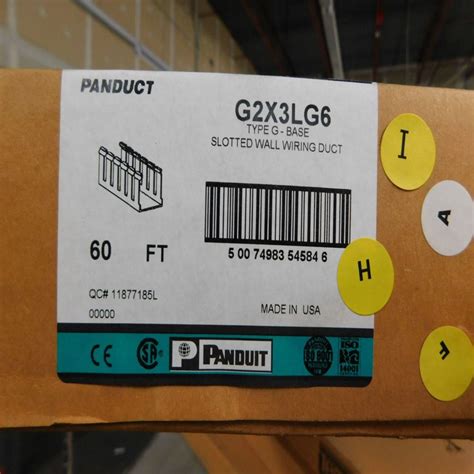 1x Panduit Unused Surplus G2x3lg6 Misc Cable And Wire Accessories 20box