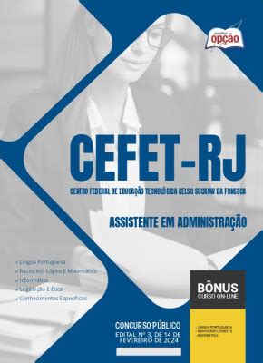 Apostila Cefet Rj Assistente Em Administra O