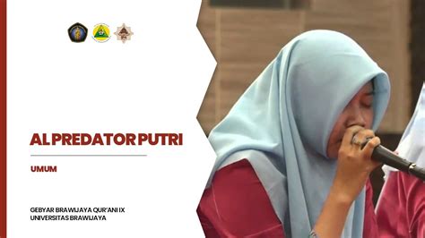 Al Predator Putri Fesban Gbq Ub Ix Nasional Youtube