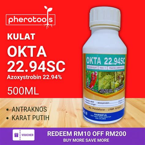 Pherotools Halex OKTA 22 94SC 500ML Azoxystrobin 22 9 Racun Kulat