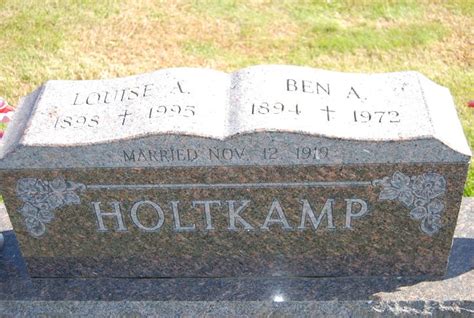 Bernard Aloysius Ben Holtkamp 1894 1972 Find A Grave Memorial