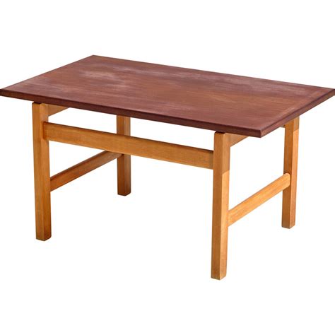 Mesa De Centro Vintage En Madera De Roble De Hans J Wegner Para Getama