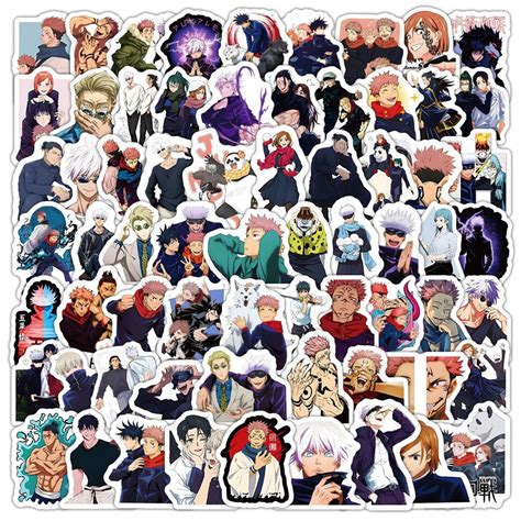 100 Jujutsu Kaisen Stickers Pack for Laptop/water Bottle/skate Board ...