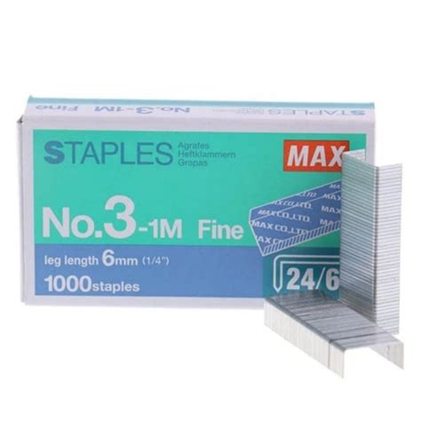 Jual Isi Staples Max Besar No3 1m Refill Stapler Besar No3 Shopee