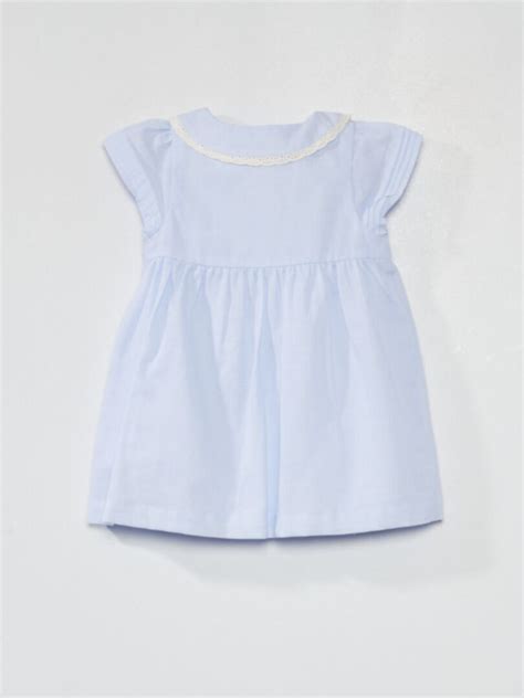 Robe En Voile De Coton Bleu Kiabi